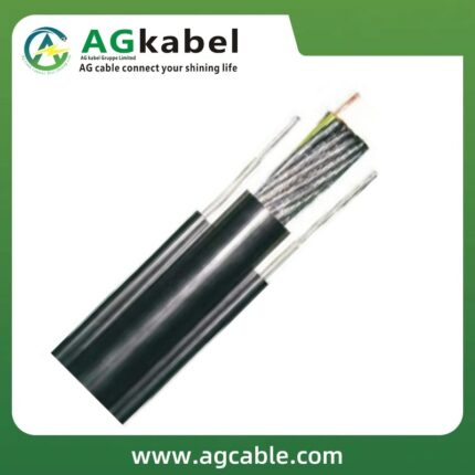 Lift control cables with suspension strand LIFT 2TY with 2 external built in steel wire suspension cores